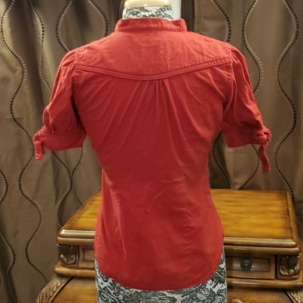 Old Navy fitted top w/tie sleeves, size XS - Picture 4 of 4